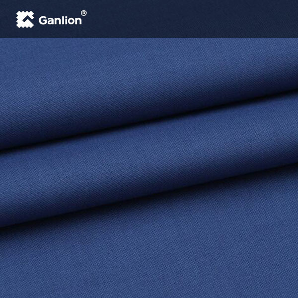 Navy Aaramid FR Viscose Flame Resistant Fabric For Fireman Uniforms