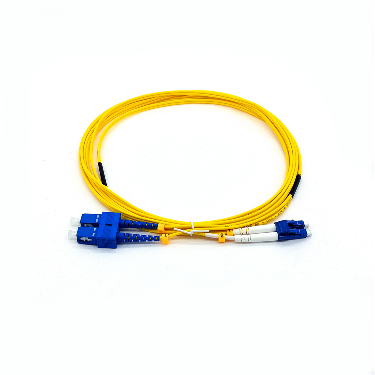 Fiber Patch Cord 3 meters Green Dublex Lc To Sc Fiber Patch Cable Singlemode Duplex Fiber Optic Duplex Lc - Sc patchcor