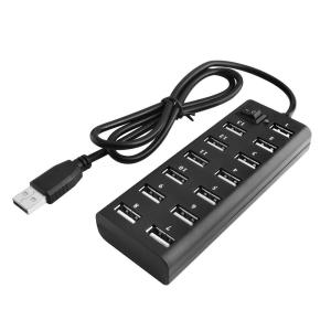 China Black White ABS Plastic Hi Speed 13 Port Usb 2.0 Splitter factory