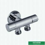 G1/2" Thread Wall Mounted Polish Water Brass Angle Valve