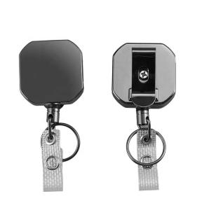 China Deyi Carabiner Keychain Badge Reel factory