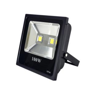 China 10000 Lumens Low Voltage PIR LED Flood Lights 100W DC 48V Black Aluminum Body factory