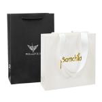 Ribbon Accessories Custom Logo Paper Handbag for Retail Shopping Gift Packaging