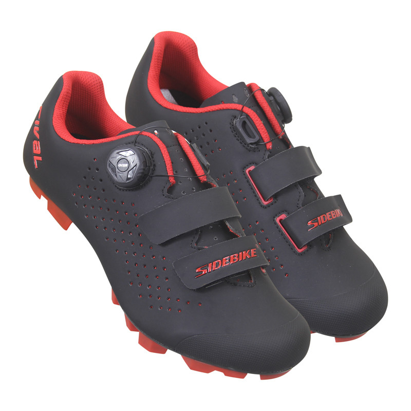 Red Black 28cm MTB Cycling Shoes For Racing And Riding