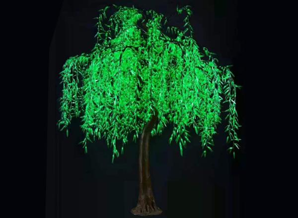 3.5 m Outdoor large willow lights resin decorated park luminous LED square
