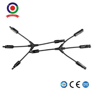 China IEC62852 Y Branch PV Solar Panel Cable Connectors With Low Power Loss factory