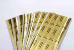 Gold Round Security Self Adhesive Hologram Sticker Labels Semi Gloss Paper