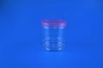 Clear Screw Lid Bath Salts 385ml Colored Plastic Storage Jars