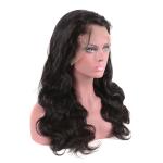 Body Wave 100% Peruvian Human Hair Full Lace Wigs With Baby Hair 150 Density