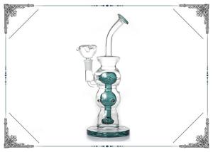 China No Logo Smoking Glass Water Tube 10 Inches Showerhead Perc Glass Bongs factory