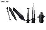 Single Acting Telescopic Hydraulic Cylinder for Side Dumper , Electric