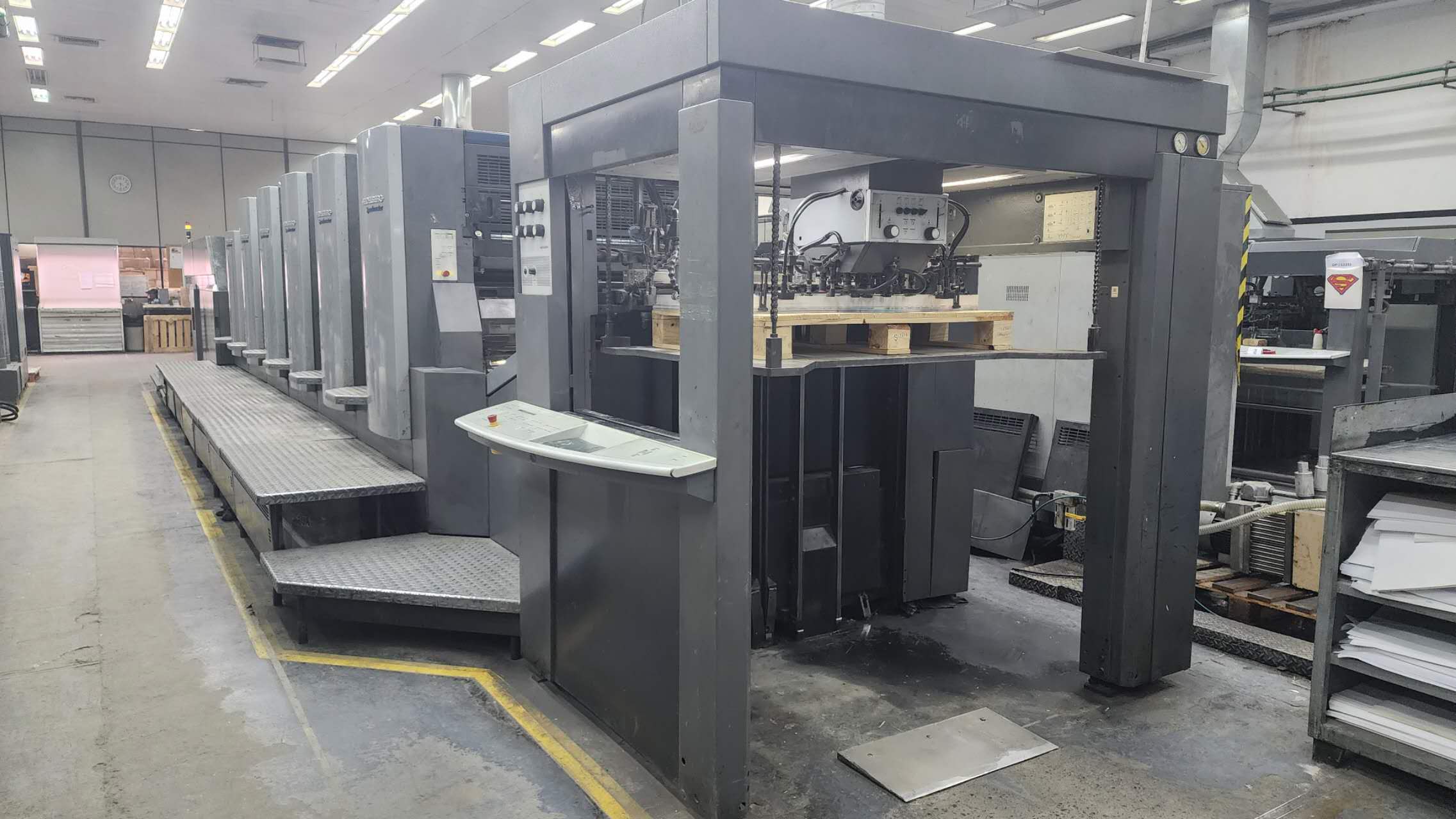 Used Heidelberg CD102-5+L Offset Printing Machine with Coater 2006 Model
