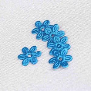 China Satin Applique Flower Applique Crafts For Hairpins Parts Size 10 mm factory