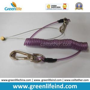 China Tool Keeper Coil Tether Purple Stainless Steel Leash factory