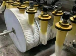 China Pre Demoulding Brush Wheel Medical Gloves Disc Brush Cleaning Industrial Brush factory