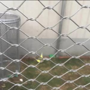 China 316 Hand Woven Flexible Stainless Steel Zoo Cable Mesh factory