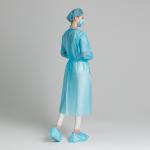 Waterproof 40gsm CPE Disposable Medical Isolation Gown