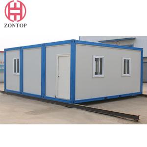 China Zontop Modern Flat Pack Portable Living Storage 2 Bedroom Shipping Prefabricated Container House factory