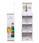 Customized Cardboard Beverage Display Stand Corrugated For Wine Juice