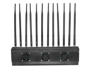 China Desktop 10-50M Antenna Mobile Phone Signal Jammer For Gas Stations factory