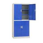 Modern Stainless Steel Bookcase Office Furniture With Vertical 2 Doors
