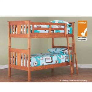 China modern bunk bed pine wood factory