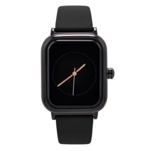 China Casual Women'S Silicone Band Watches Mineral Mirror Outer Square Inner Circle factory