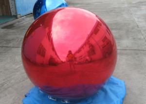 China Helium Advertising Inflatables Red Mirror Balloon For Building Decoration factory