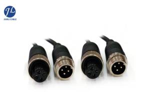 China 6.5M Security Camera Rear View Camera Cable Waterproof 4 Pin Aviation To Rca factory