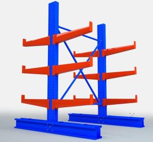 China Simple Steel Structure Cantilever Shelf System Heavy Duty Easy Detachable factory