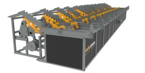 China 380V 50HZ 3P Steel Bar Rebar Feeder Machine 12*2.8*1.6m factory