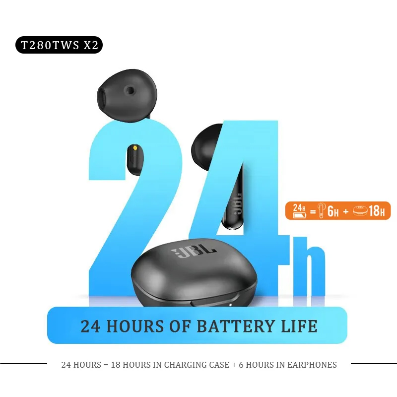 J-B-L 80TWS 5.3 Noise Reduction Wireless In-Ear Headphones for Gaming and Sports