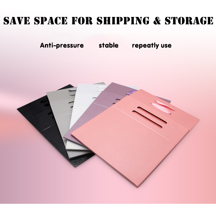 Cardboard Customized Gift BoxesLarge Square Flat Pack Folding Magnetic Boxes