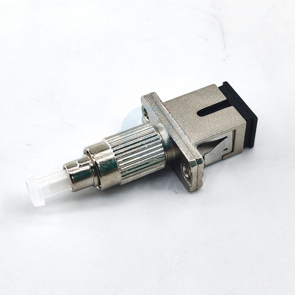 Metal 50/125 Convert Fiber Optic Hybrid Adapter SC Female to FC Male