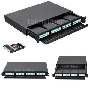 China Modular MTP / MPO Fiber Optic Patch Panel 96 Cores factory