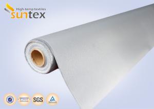 China 0.4mm Grey PU Coated Fiberglass Fabric for Thermal Insulation And Fire Protection factory