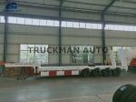 4 Axles Lowboy Semi Trailer Q345 High Tensile Steel 70-80 Tons Capacity