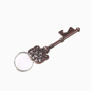 China Die casting antique key shape beer bottle opener, innovative wedding favor, cheap promotion gift, bronze / copper coatin factory