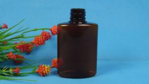 China Customized Liquid Medicine Bottle , Flat 60ml PET Safe Plastic Bottles factory