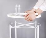 Metal Folding Side Center Coffee Table Or Snack / TV Tray Metal Frame + Metal