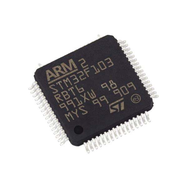 China STM32F103RBT6 LQFP64 Electronic Components IC MCU microcontroller Integrated Circuits STM32F103RBT6 factory