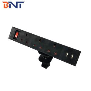 Rectangle power data center media conference table top socket with clip