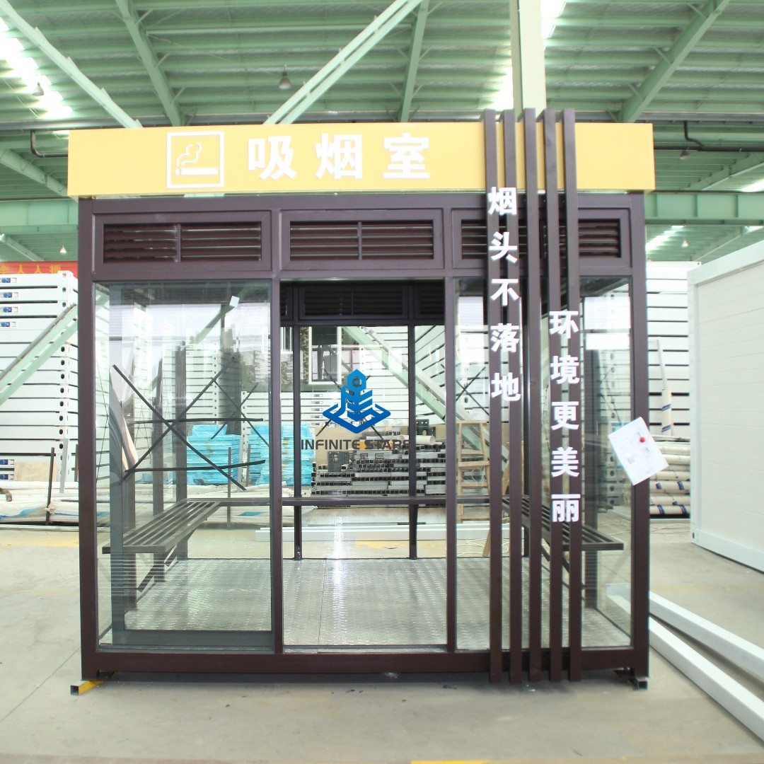 Smoking Rooms In Public Places Modified Shipping Container With Good Ventilation