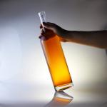 Glass Liquor Bottle Round 75cl Bottle For Cork Cap Type 1000ml 1750ml Collar