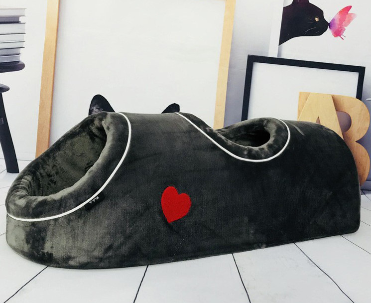 cat bed with tunnel