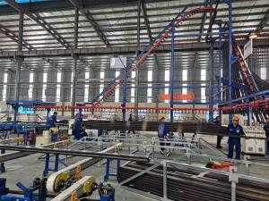 China Full-Automatic Aluminium Profiles Vertical Powder Coating Line Equipment factory