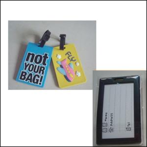 China Waterproof High Visibility Color Silicon Luggage Tag Wear Resistance factory
