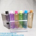 Square Purse Flat Slim Water Bottle, Memobottle, Cups for Outdoor Sports Camping