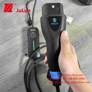 China LCD Display Type 2 Portable EV Charger 22KW European Regulations Australia Transform Head factory