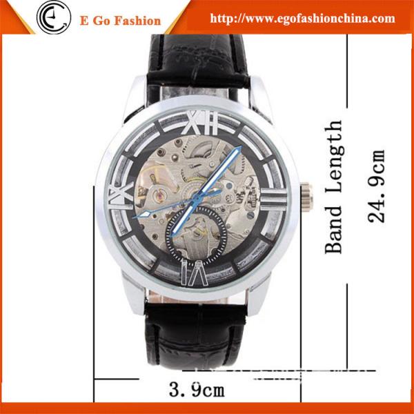 WN24 Winner Watches Mechanical Watch Quality Men's Watch Stainless Steel Leather